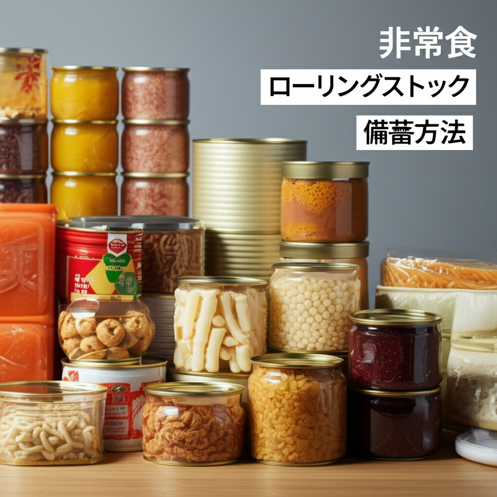 【完全ガイド】失敗しない非常食ローリングストック術!3つのコツで家族の安全と食費節約を両立する備蓄方法