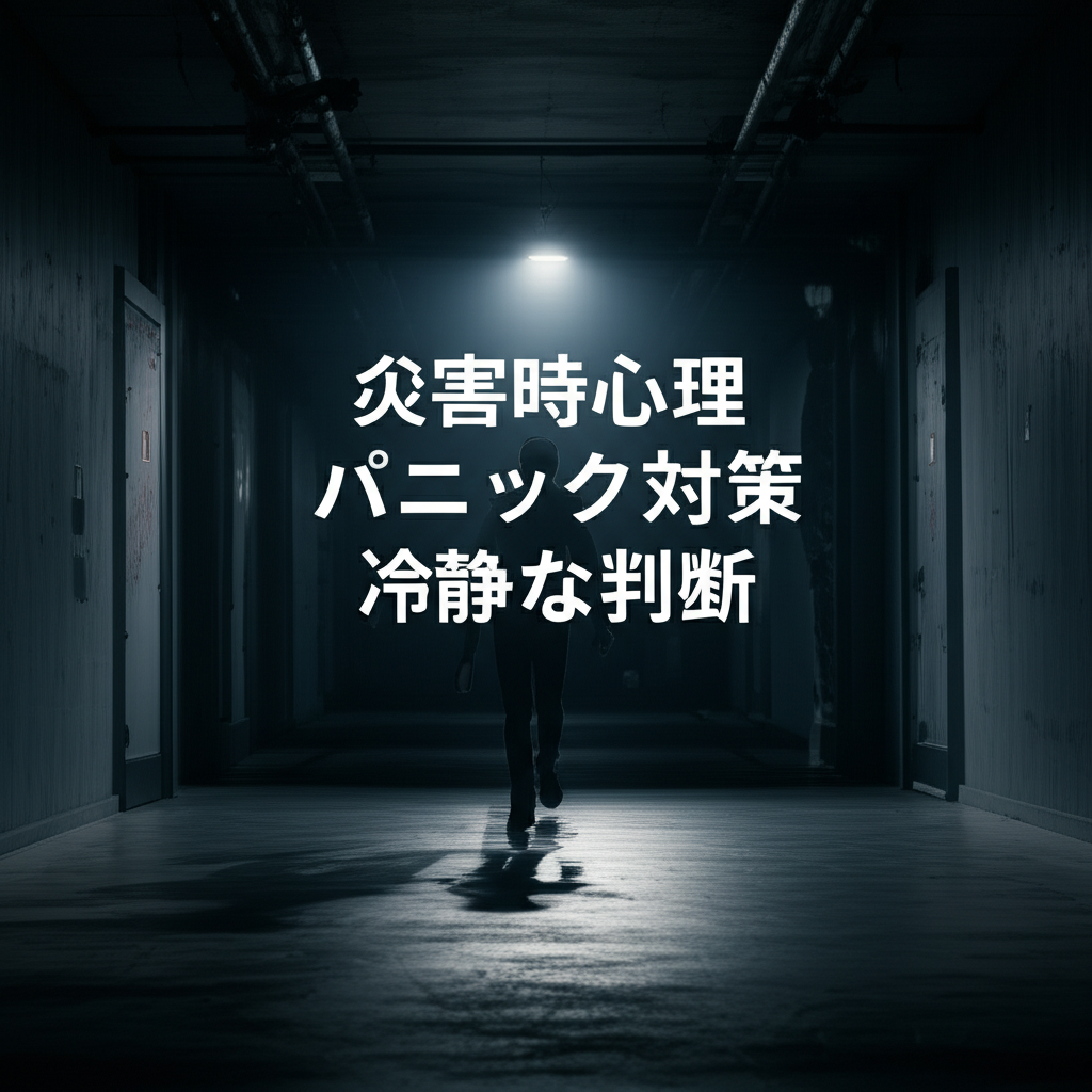 災害時に命を守る！パニック対策の実践方法と冷静な判断術