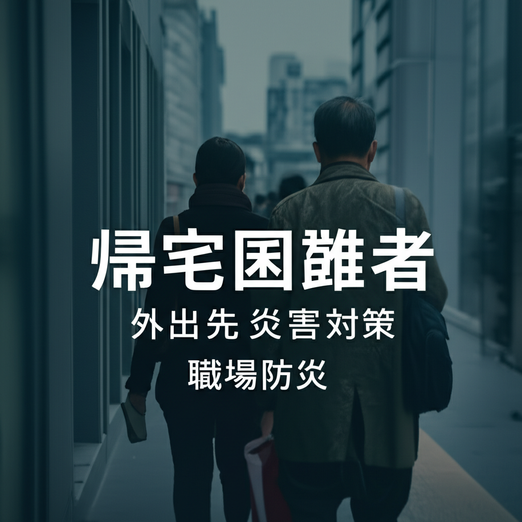 職場にいるとき・外出中の災害対策|帰宅困難者にならないための完全防災マニュアル