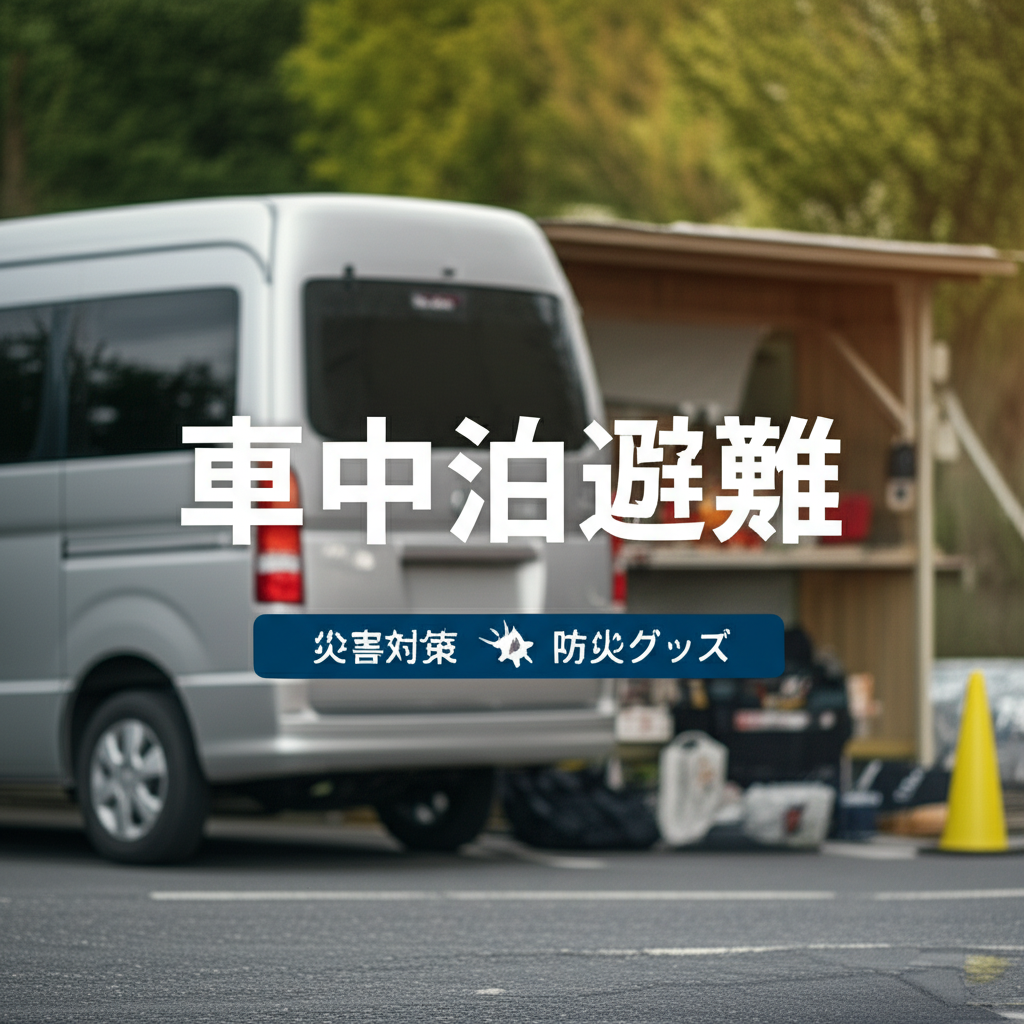 災害時の車中泊避難完全マニュアル！プライバシー確保と命を守る防災グッズ選びのコツ