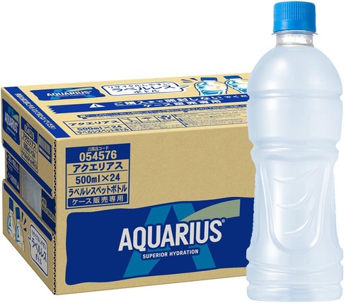 アクエリアス 500ml PET ラベルレス×24本
