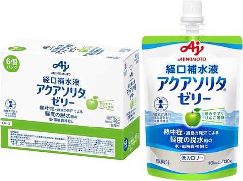 アクアソリタゼリー りんご風味 130g×6個