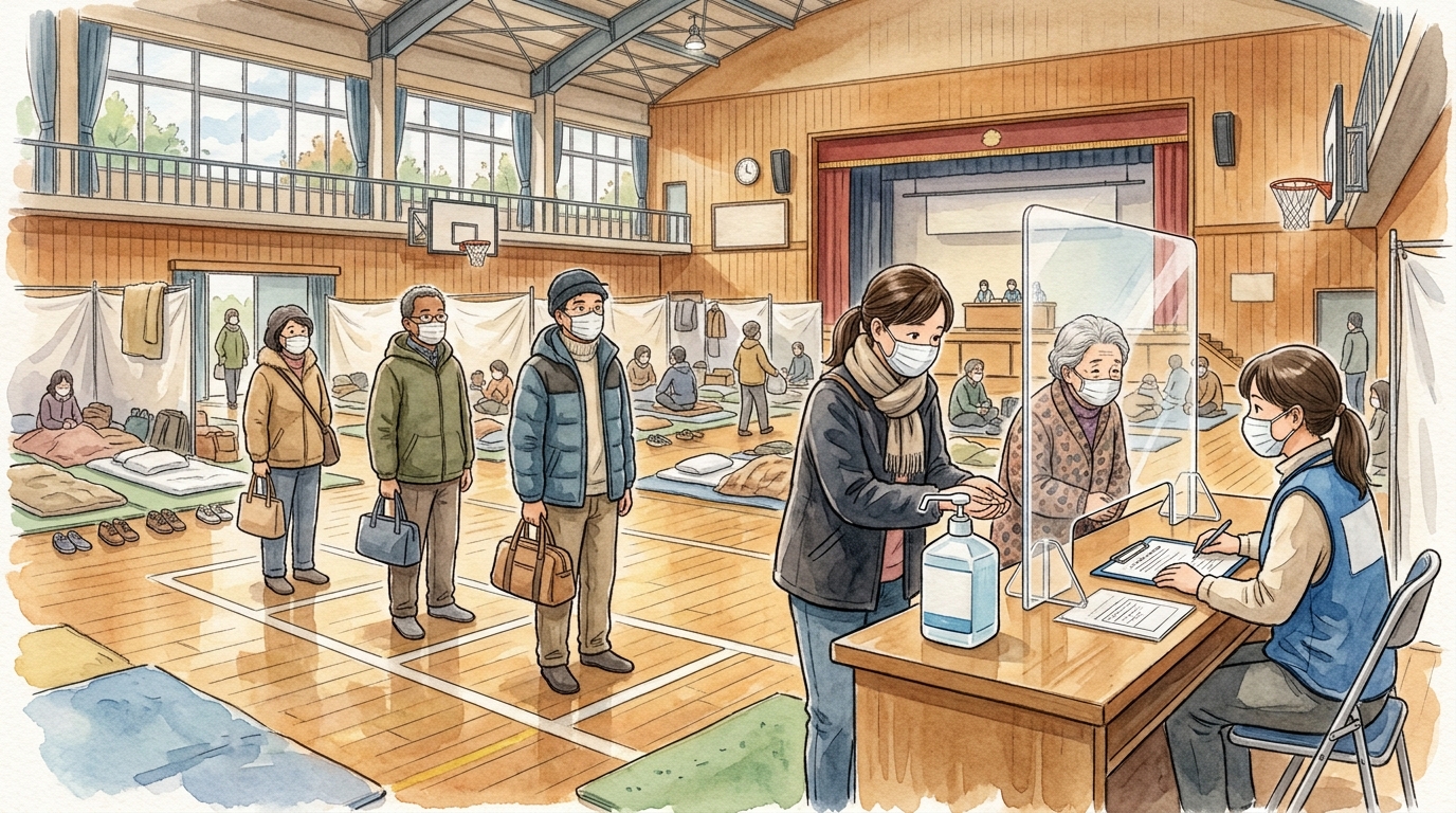 避難所で感染症を広げないために―「密」になる場所でできる対策まとめ