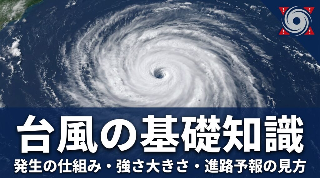 台風とは？発生の仕組みから「強さ」「大きさ」の分類、進路予報の見方まで基礎知識